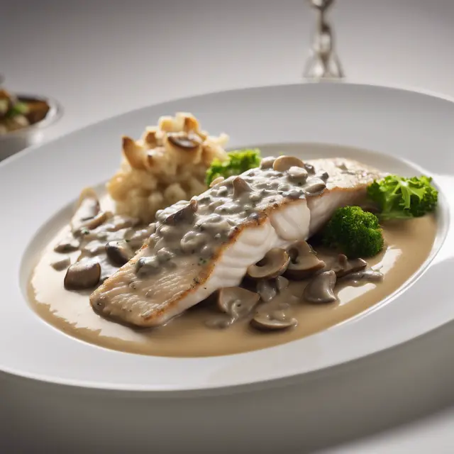 Foto de Fillet of Catfish with Mushroom Sauce