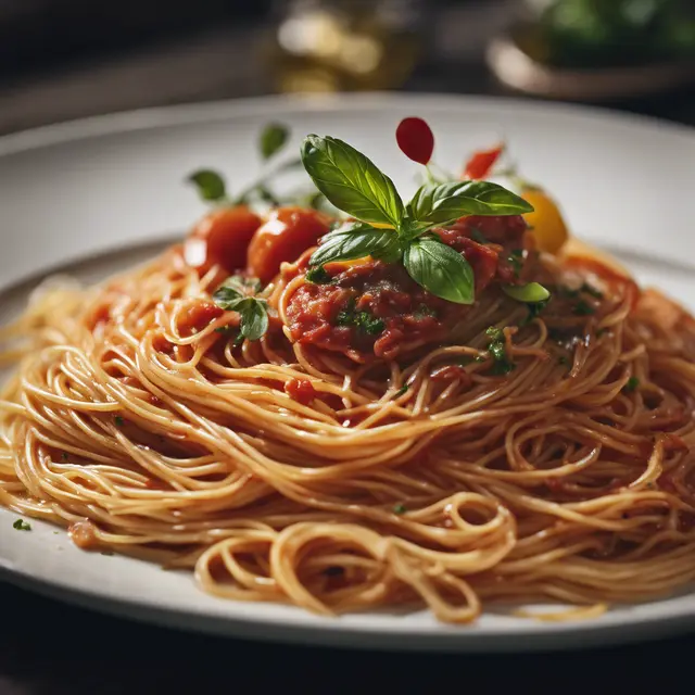 Foto de Spaghetti with Manjericão Sauce