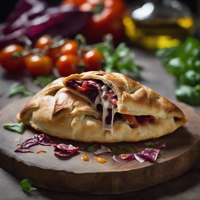 Foto de Tomato and Radicchio Calzone