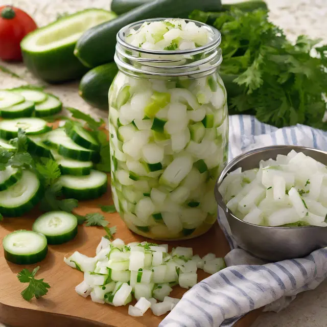 Foto de Cucumber and Onion Relish