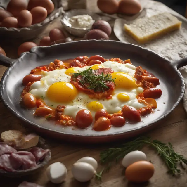 Foto de Rigatone with Egg and Linguiça