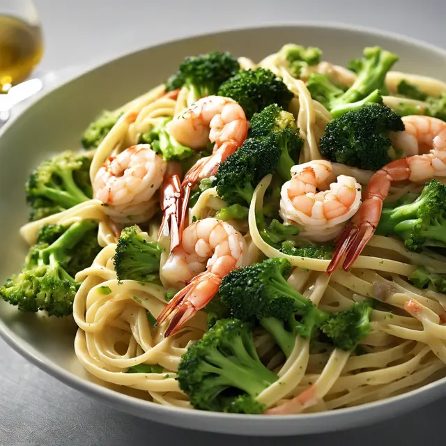 Foto de Linguine with Broccoli and Shrimp