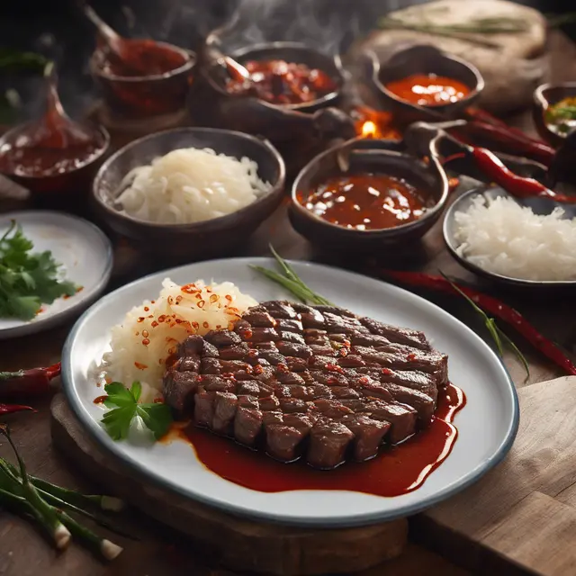 Foto de Grilled Beef in Spicy Sauce