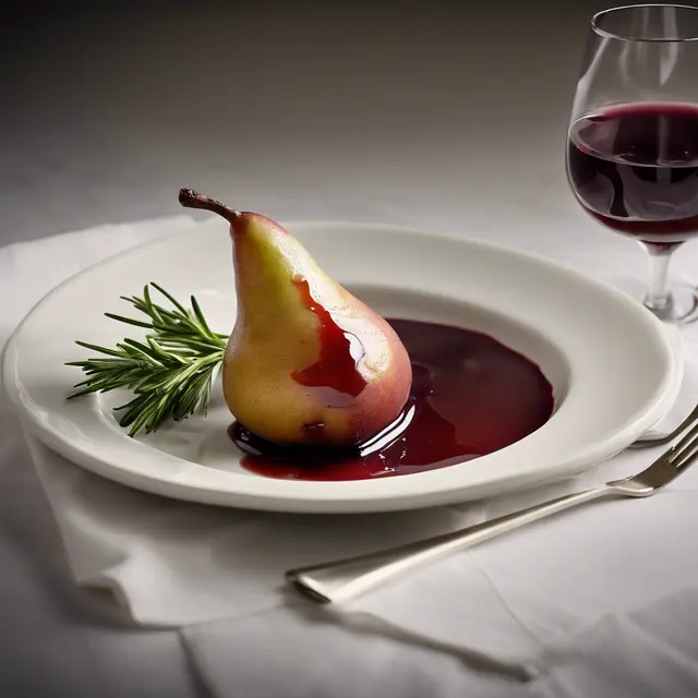 Foto de Wine-Glazed Pear