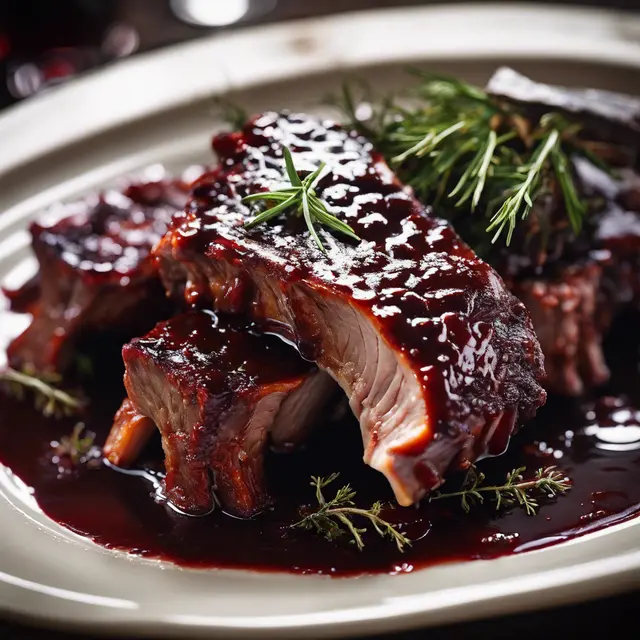 Foto de Red Wine Braised Pork Ribs