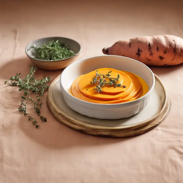 Foto de Sweet Potato Cream with Thyme Butter