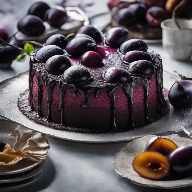 Foto de Black Plum Cake with Filling