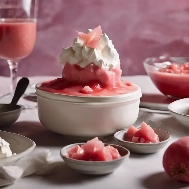 Foto de Guava Cream Pudding with Whipped Cream