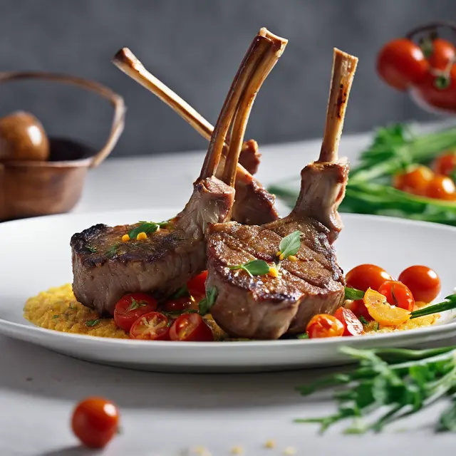 Foto de Lamb Chops with Cherry Tomato