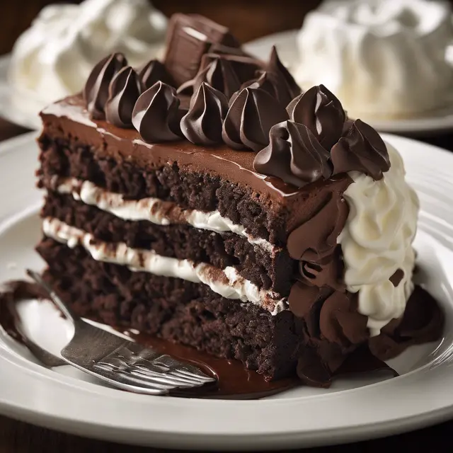 Foto de Chocolate Cake with Whipped Cream