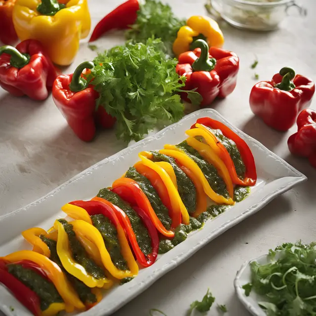 Foto de Sweet Peppers with Olive Oil and Parsley (Pimentões com Azeite e Salsa)