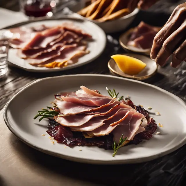 Foto de Roasted Duck with Prosciutto (Smoked Duck with Prosciutto Crisps)