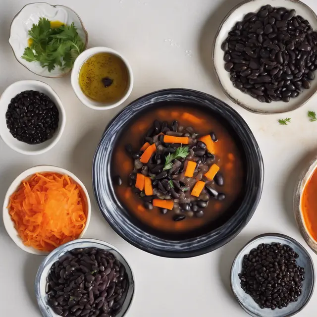 Foto de Black Bean with Carrot and Salt