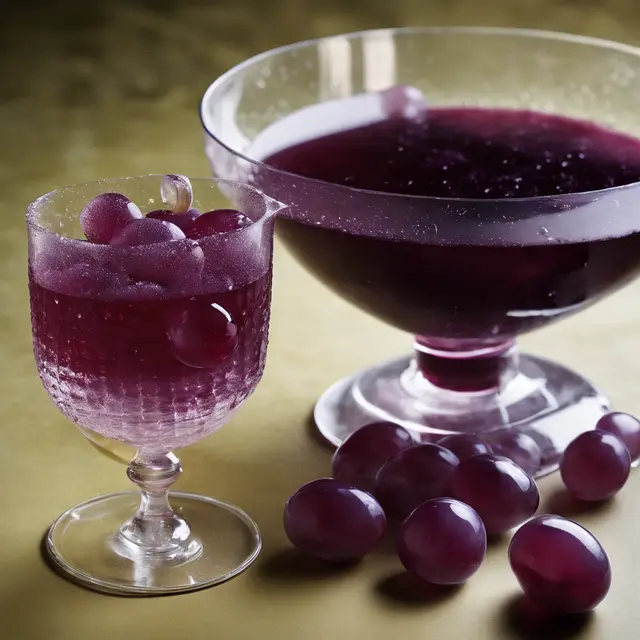 Foto de Grape Gelatin with Cassis Liqueur