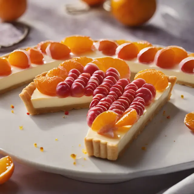 Foto de Tangerine Dream Cream Cheese Tart with Goiaba