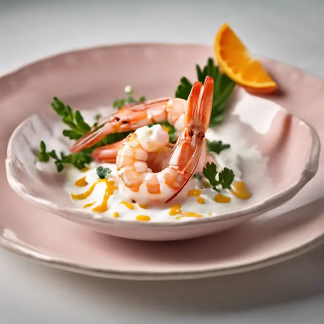 Foto de Shrimp with Yogurt and Orange