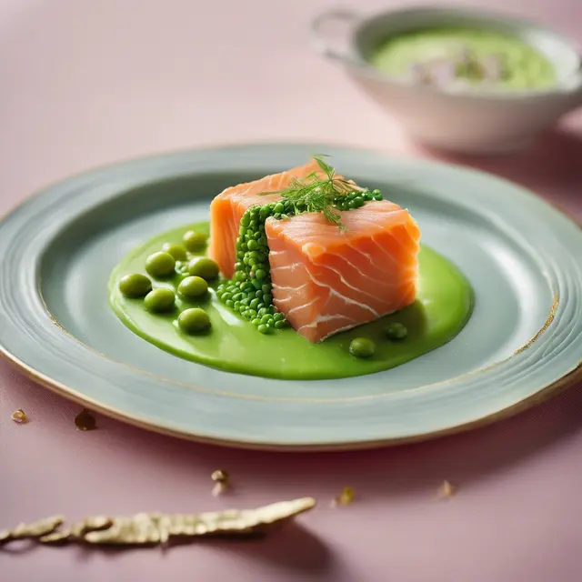 Foto de Smoked Salmon and Pea Terrine