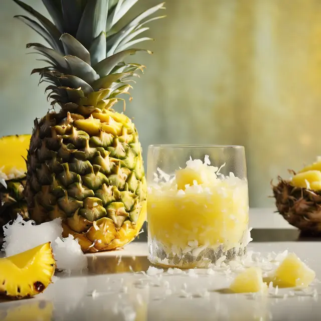 Foto de Pineapple and Shredded Coconut Juice