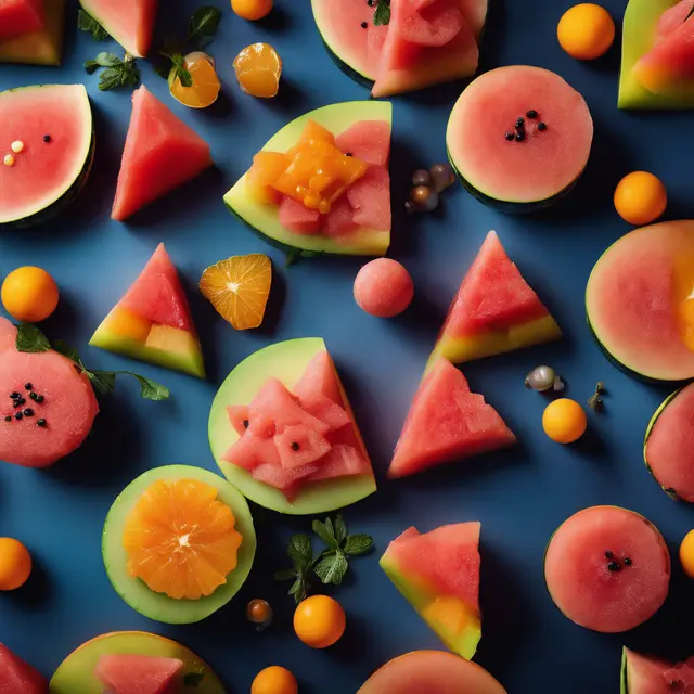 Foto de Melon and Watermelon Salad with Orange Liqueur