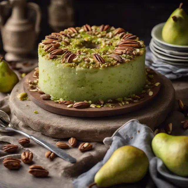 Foto de Pistachio and Pear Cake with Almond and Pecan