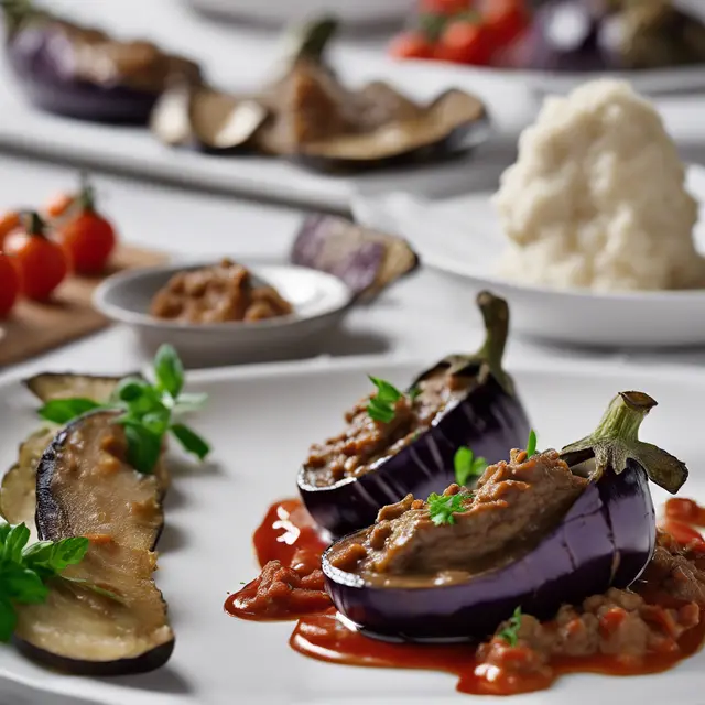 Foto de Eggplant with Roasted Eggplant Puree