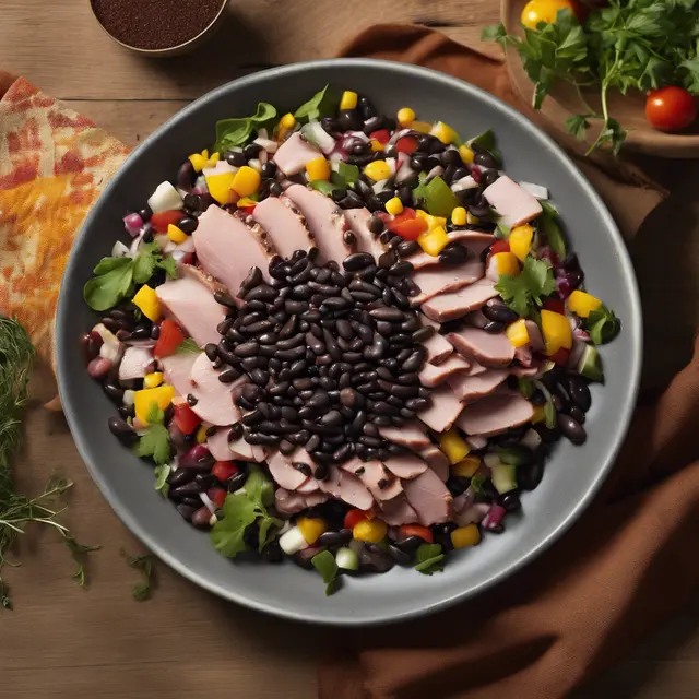 Foto de Black Bean Salad with Smoked Turkey Breast