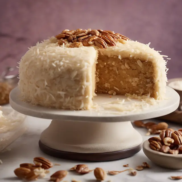 Foto de Peanut Cake with Coconut and Pecan Filling