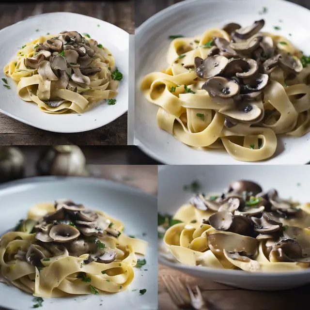 Foto de Tagliatelle with Mushrooms and Artichoke Hearts