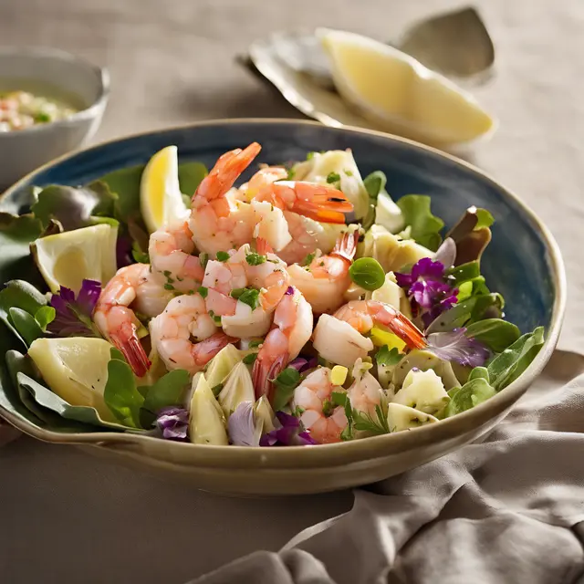 Foto de Shrimp Salad with Artichoke Bottom