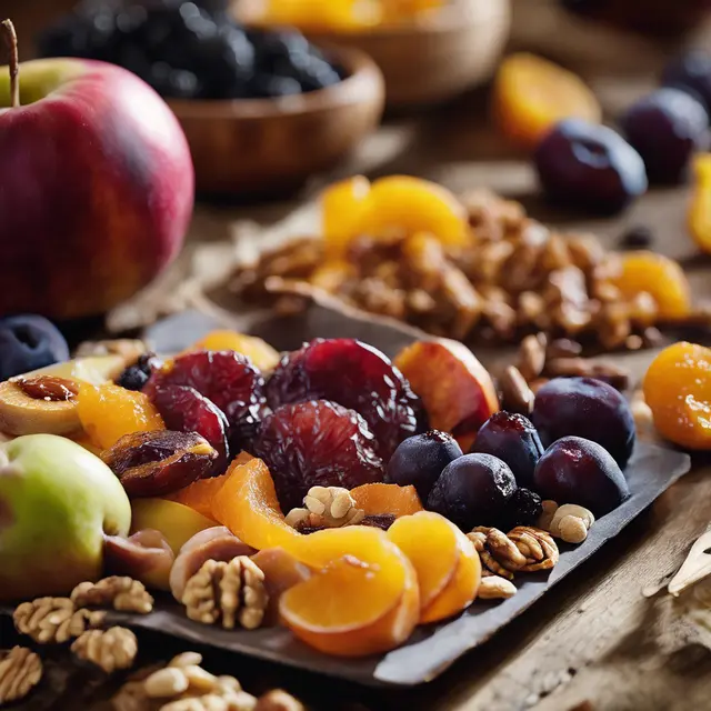 Foto de Dried and Fresh Fruits with Brandy