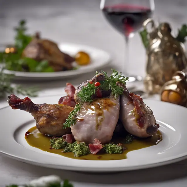 Foto de Quail with Herb Sauce