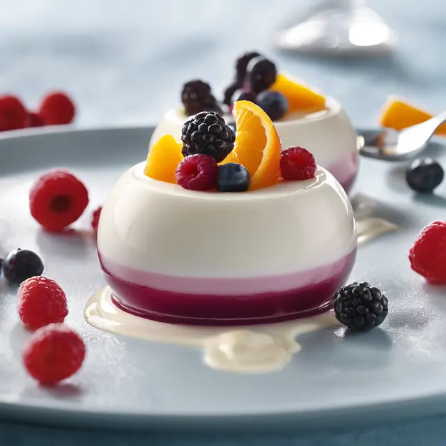 Foto de Yogurt Mousse with Fruit Compote