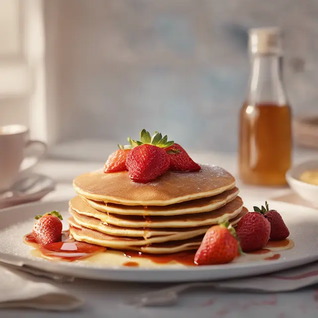 Foto de American Pancake with Strawberry