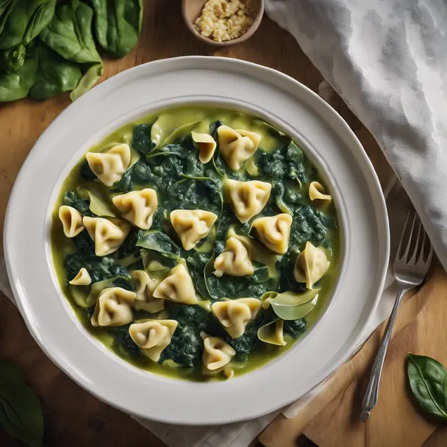 Foto de Spinach Stew with Artichoke Tortellini