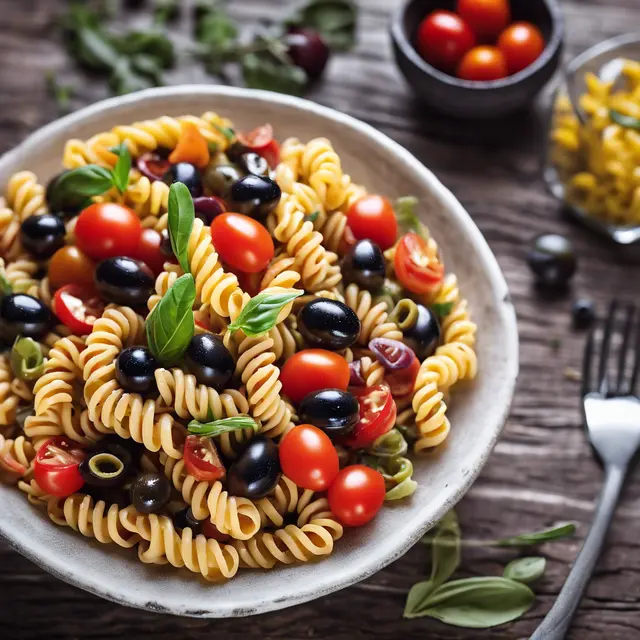 Foto de Fusilli Salad with Tomatoes and Olives