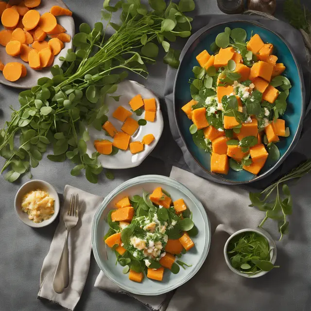 Foto de Sweet Potato Salad with Watercress and Parmesan Preserves