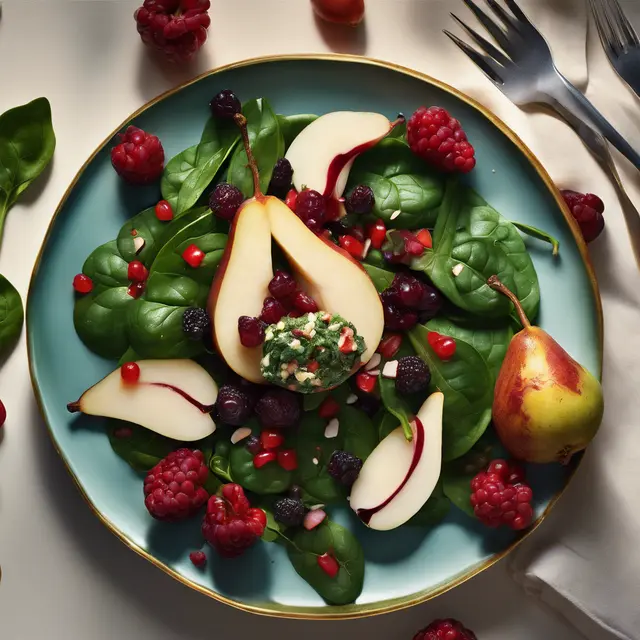 Foto de Spinach Salad with Stuffed Pears