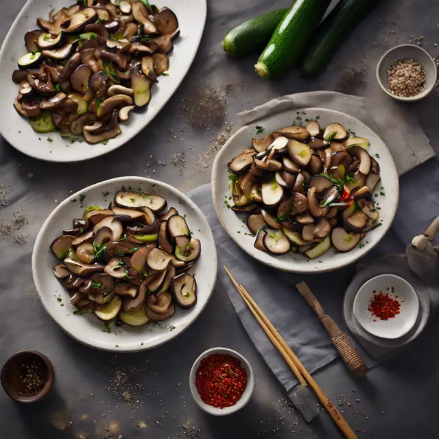 Foto de Shiitake and Zucchini Stir-Fry with Thyme