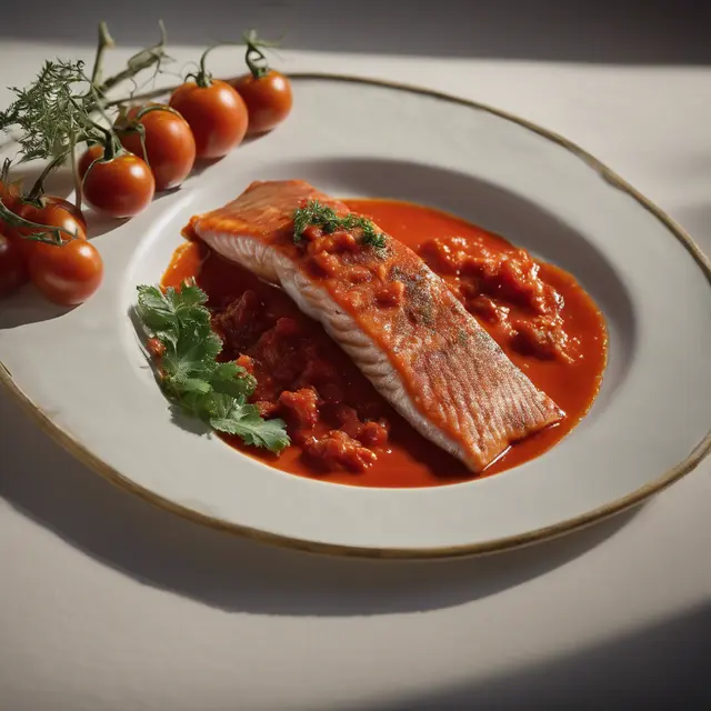 Foto de TROUT FORMS WITH TOMATO SAUCE