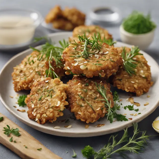 Foto de Oatmeal Fritters with Garlic and Herbs