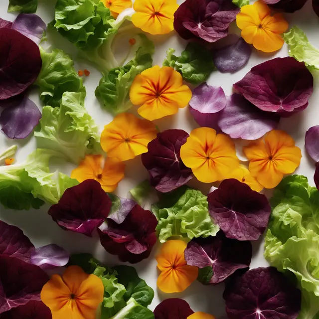 Foto de Leaf and Nasturtium Salad