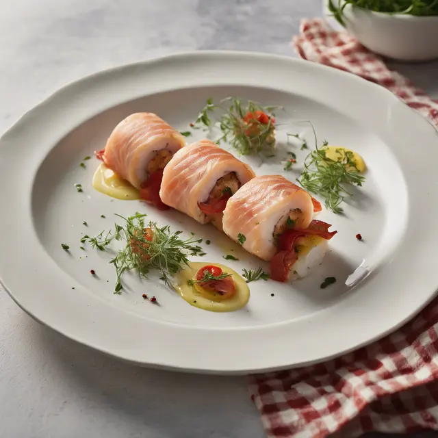 Foto de Fish Roll with Tomatoes and Herbs