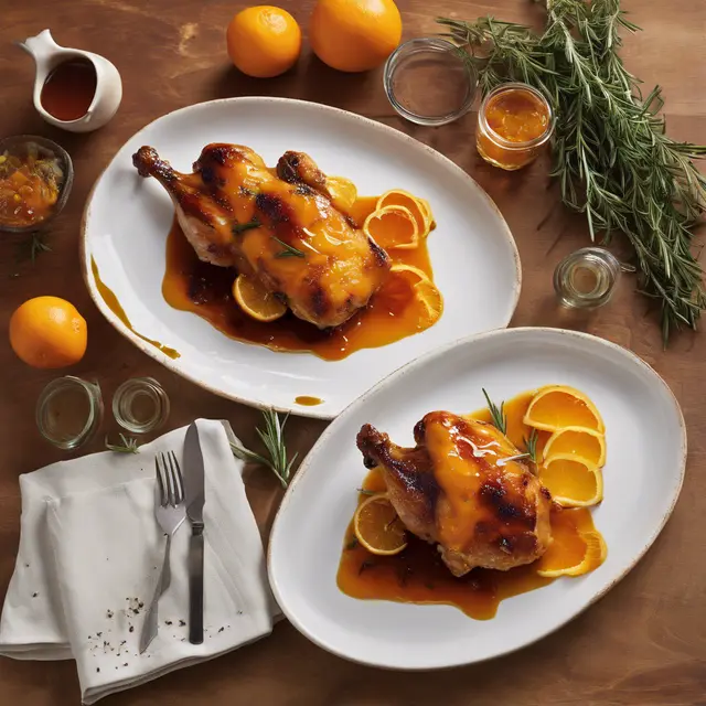 Foto de Orange and Rosemary Chicken with Marmalade Glaze