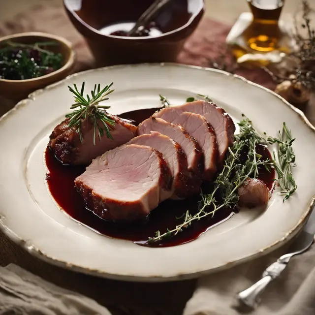 Foto de Pork with Thyme in Port Wine