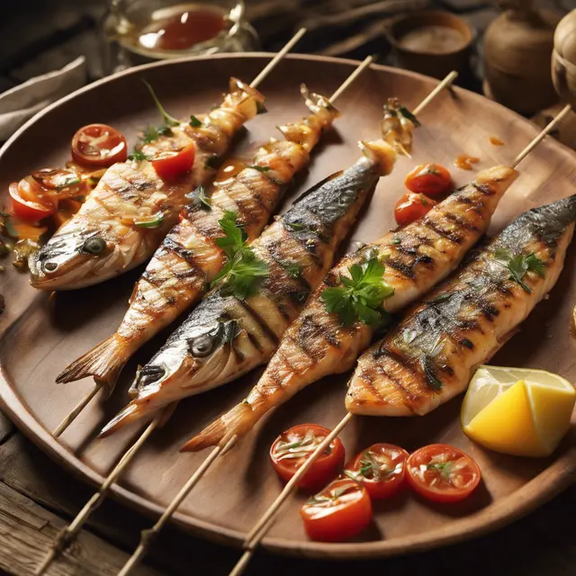 Foto de Grilled Fish on a Skewer