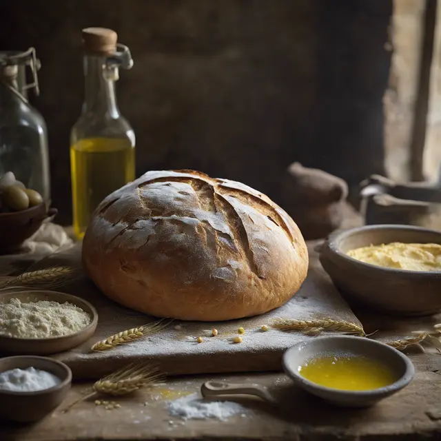 Foto de 400g of wheat flour
225ml of water
10g of salt
15g of biological yeast
10ml of olive oil