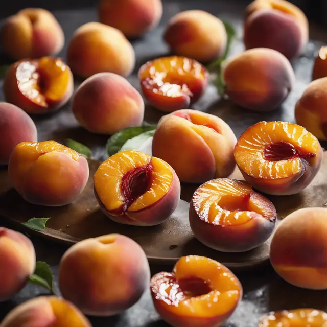 Foto de Roasted Peaches with Apricot Glaze