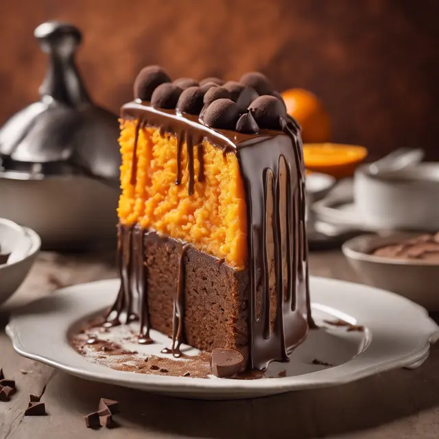 Foto de Orange Cake with Chocolate Coating