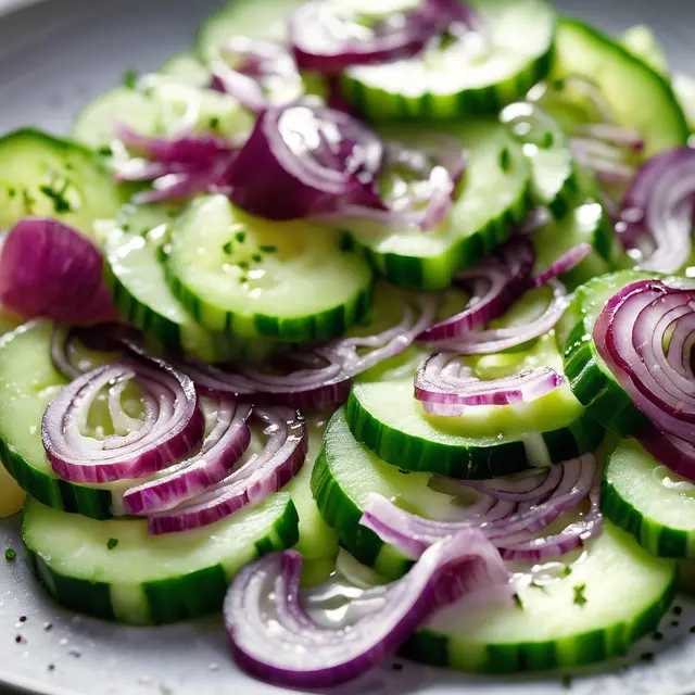 Foto de Cucumber and Red Onion Salad