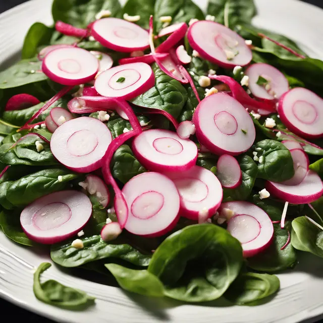 Foto de Fresh Spinach and Radish Salad